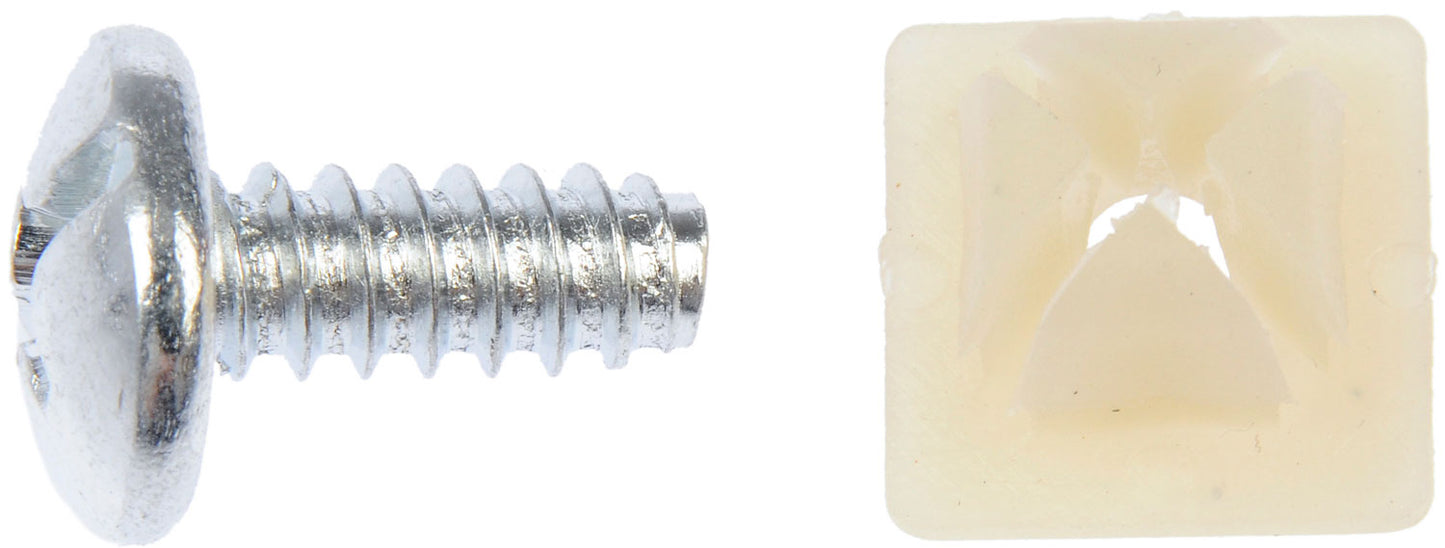 License Plate Fasteners- 1/4 In. x 5/8 In. - Dorman# 785-130