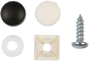 License Plate Hardware Kit-Black and White - Dorman# 785-134