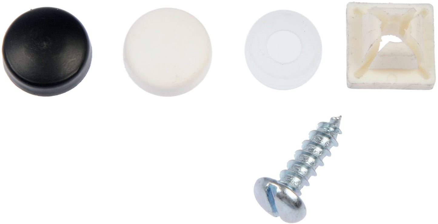 License Plate Hardware Kit-Black and White - Dorman# 785-134