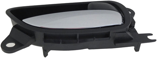 New Interior Door Handle Chrome Lever Black Housing - Dorman 79807
