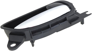New Interior Door Handle Chrome Lever Black Housing - Dorman 79807