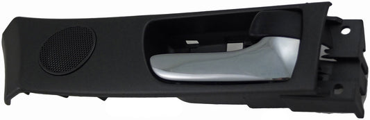 Int Door Handle Front Right w/o Memory Adjust System Chrome Lever Black - 79826