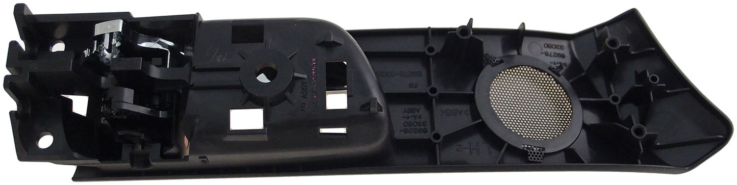Int Door Handle Front Left w/o Memory Adjust System Chrome Lever Black - 79827