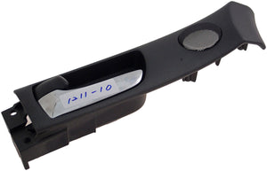 Int Door Handle Front Left w/o Memory Adjust System Chrome Lever Black - 79827