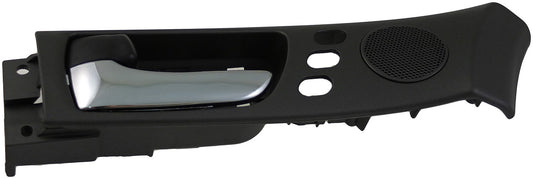 Int Door Handle Front Left w/ Memory Adjust System Chrome Lever Black - 79828