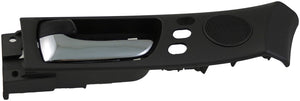 Int Door Handle Front Left w/ Memory Adjust System Chrome Lever Black - 79828