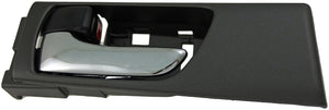 Interior Door Handle Rear Left Chrome Lever Black Housing - Dorman# 79830