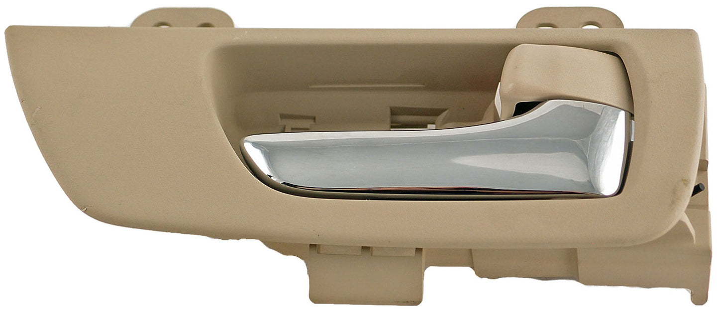 Int Door Handle Front Right Chrome Lever Beige Ivory Housing - Dorman# 79846