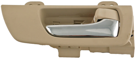 Int Door Handle Front Right Chrome Lever Beige Ivory Housing - Dorman# 79846