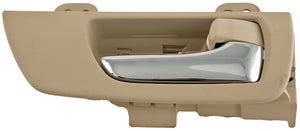 Int Door Handle Front Right Chrome Lever Beige Ivory Housing - Dorman# 79846