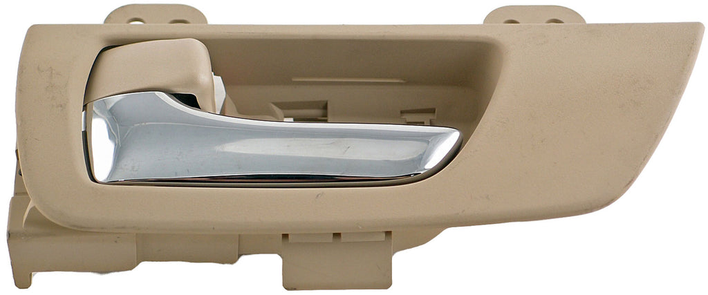 Interior Door Handle Front Left Chrome Lever Beige Ivory Housing - Dorman# 79847