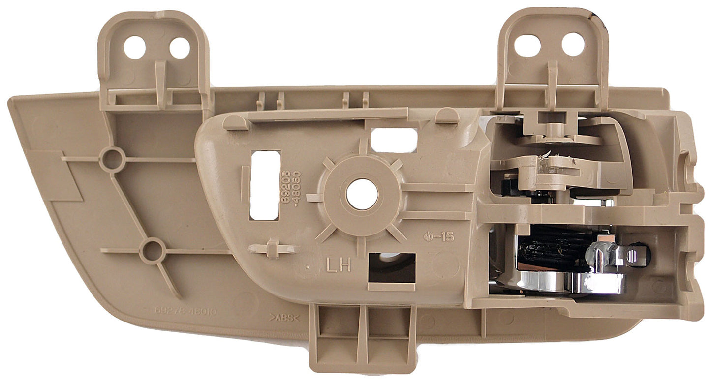 Interior Door Handle Front Left Chrome Lever Beige Ivory Housing - Dorman# 79847
