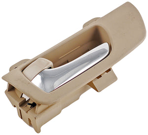 Interior Door Handle Front Left Chrome Lever Beige Ivory Housing - Dorman# 79847