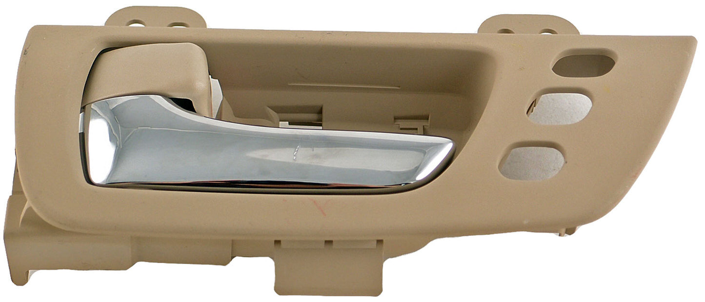 Int Door Handle Front Left Chrome Lever Beige Ivory Housing 3 Holes - 79848