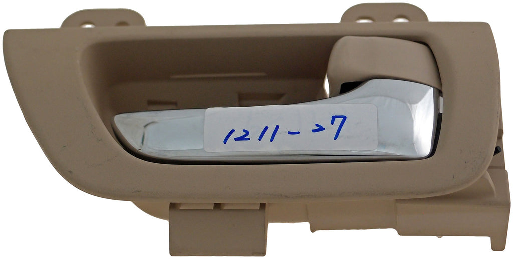 Interior Door Handle Rear Right Chrome Lever Beige Ivory Housing - Dorman# 79849