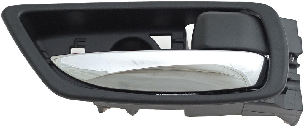 New Interior Door Handle Chrome Lever Right Rear Black Housing - Dorman 79857