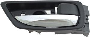 New Interior Door Handle Chrome Lever Right Rear Black Housing - Dorman 79857