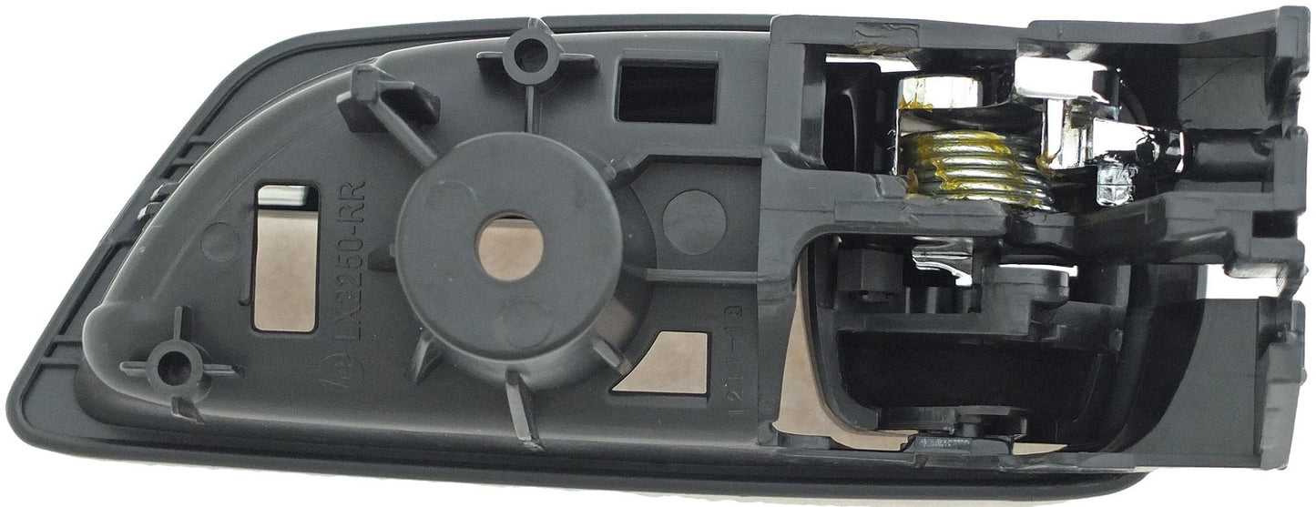 New Interior Door Handle Chrome Lever Right Rear Black Housing - Dorman 79857