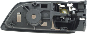 New Interior Door Handle Chrome Lever Right Rear Black Housing - Dorman 79857