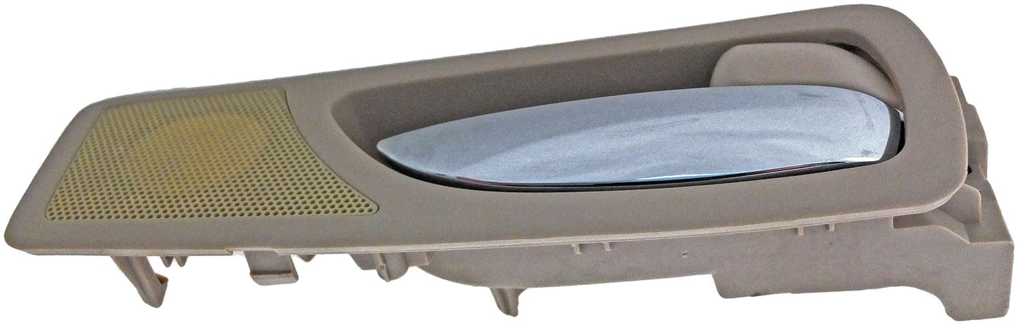 New Interior Door Handle Right Rear Chrome Lever Beige Housing - Dorman 79861