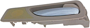 New Interior Door Handle Right Rear Chrome Lever Beige Housing - Dorman 79861