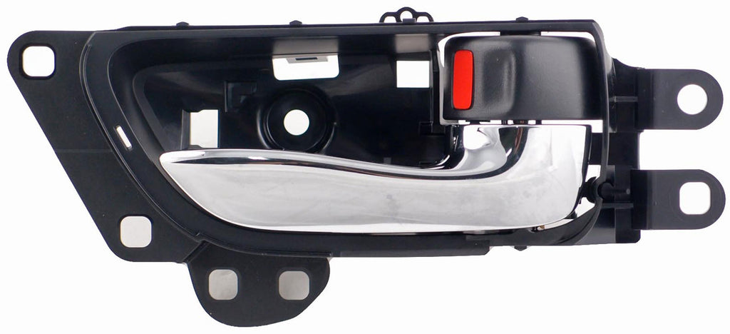 New Interior Door Handle Chrome Lever Front Right Black Housing - Dorman 79867