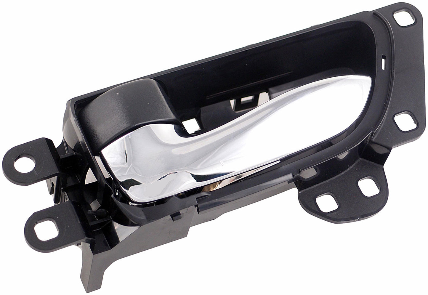 New Interior Door Handle Chrome Lever Front Left Black Housing - Dorman 79868