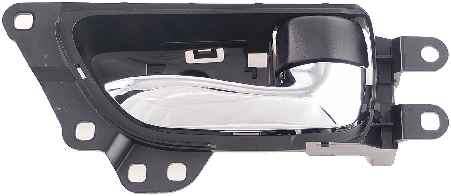 New Interior Door Handle Chrome Lever Right Rear Black Housing - Dorman 79869