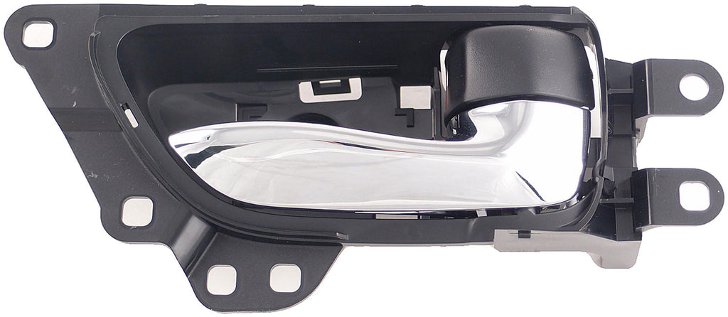 New Interior Door Handle Chrome Lever Right Rear Black Housing - Dorman 79869