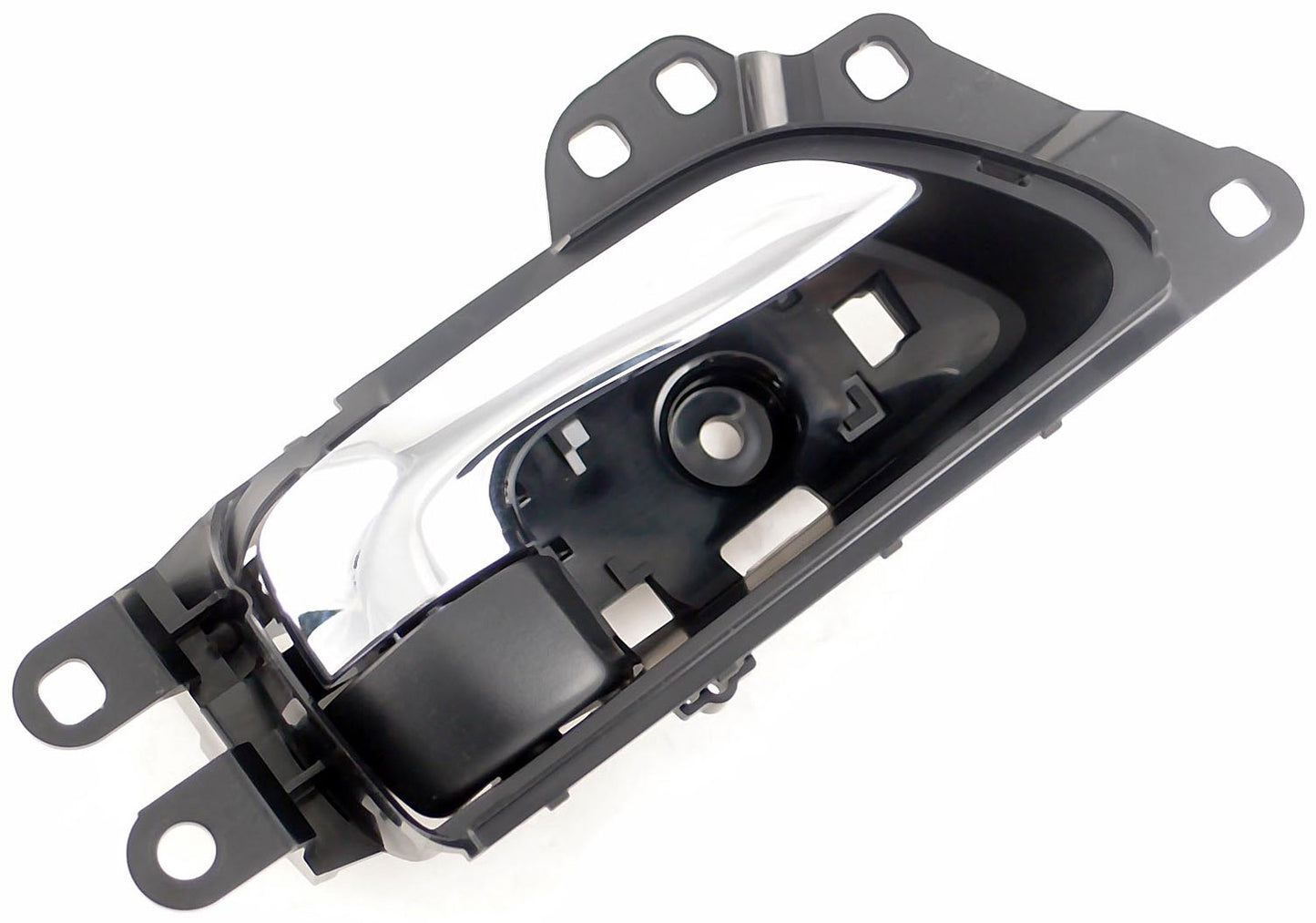 New Interior Door Handle Chrome Lever Right Rear Black Housing - Dorman 79869