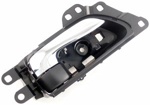 New Interior Door Handle Chrome Lever Right Rear Black Housing - Dorman 79869