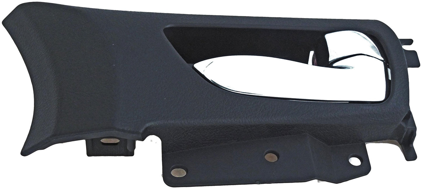 New Interior Door Handle Chrome Lever Front Right Black Housing - Dorman 79871