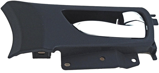 New Interior Door Handle Chrome Lever Front Right Black Housing - Dorman 79871