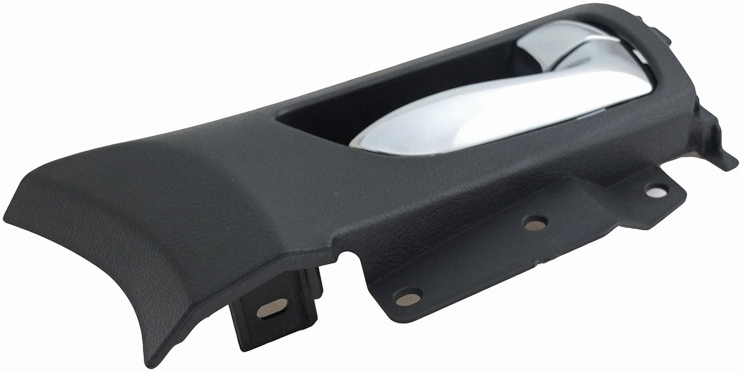 New Interior Door Handle Chrome Lever Front Right Black Housing - Dorman 79871