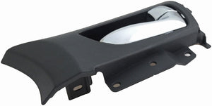New Interior Door Handle Chrome Lever Front Right Black Housing - Dorman 79871