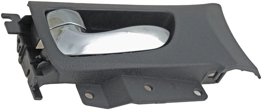 New Interior Door Handle Chrome Lever Front Left Black Housing - Dorman 79872