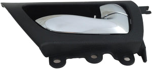 New Interior Door Handle Chrome Lever Right Rear Black Housing - Dorman 79873