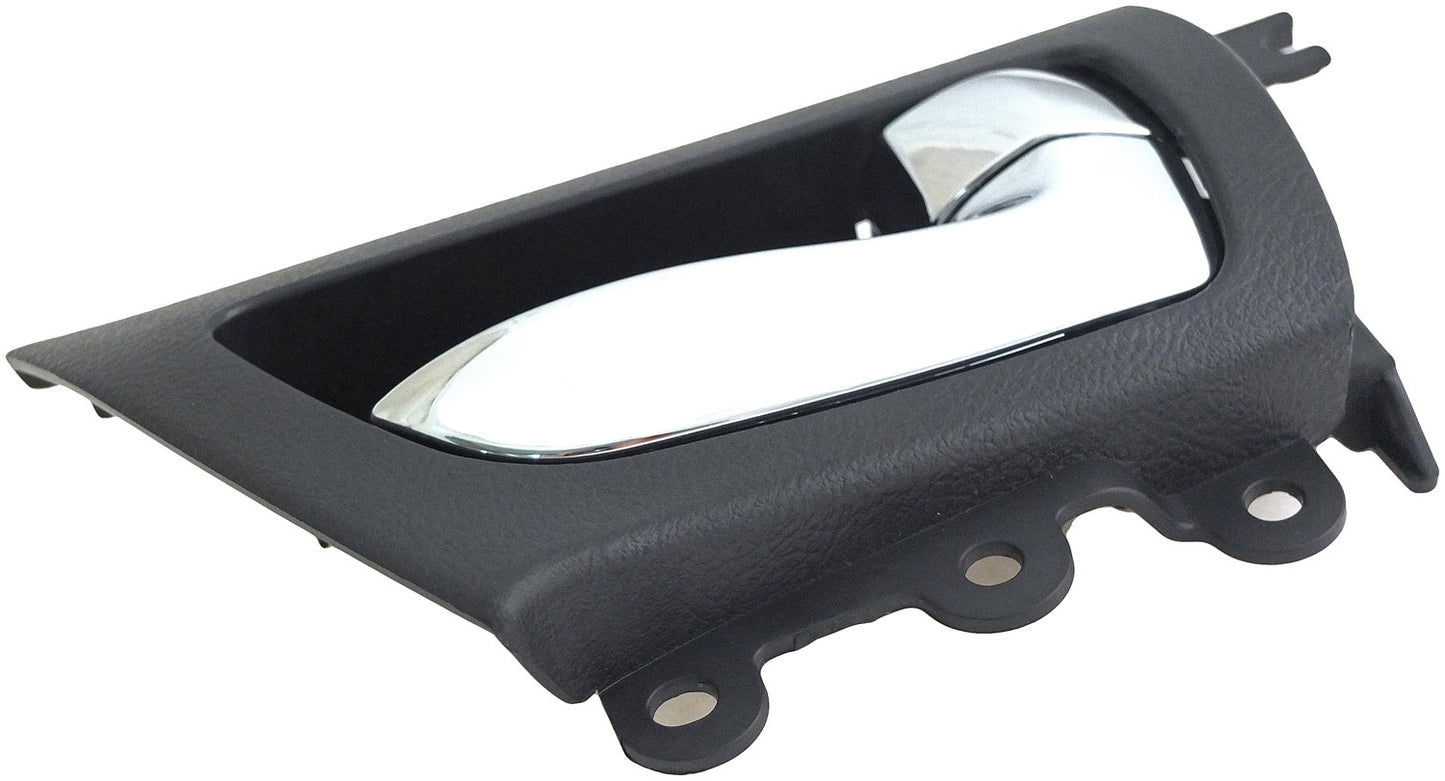 New Interior Door Handle Chrome Lever Right Rear Black Housing - Dorman 79873