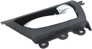 New Interior Door Handle Chrome Lever Right Rear Black Housing - Dorman 79873
