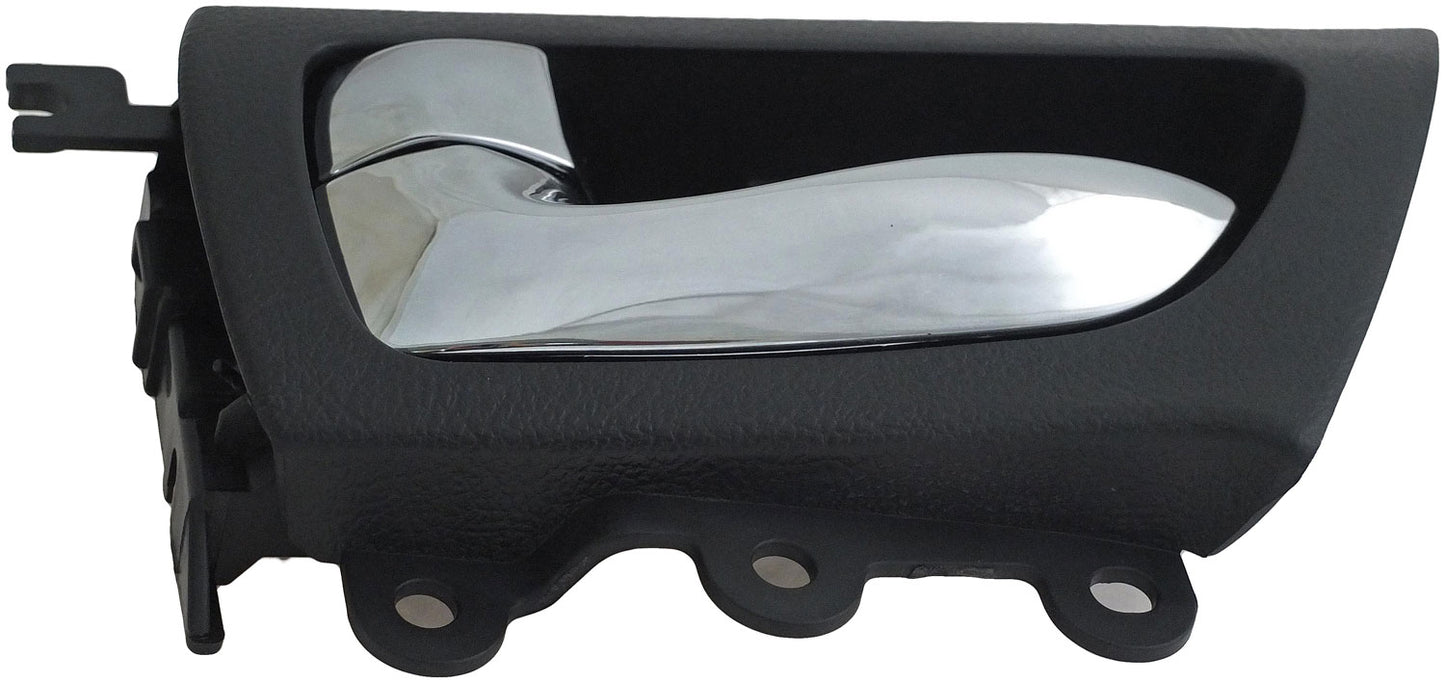 New Interior Door Handle Chrome Lever Rear Left Black Housing - Dorman 79874