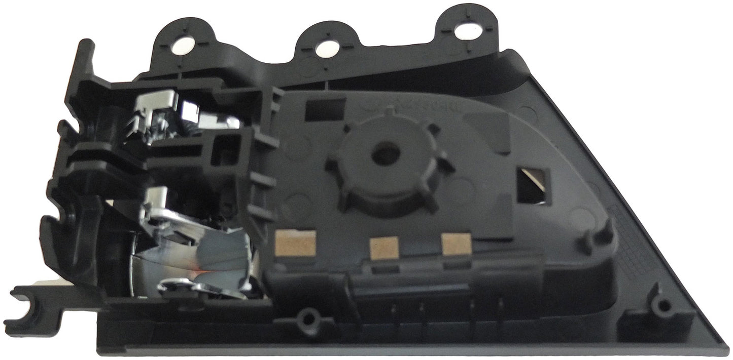 New Interior Door Handle Chrome Lever Rear Left Black Housing - Dorman 79874