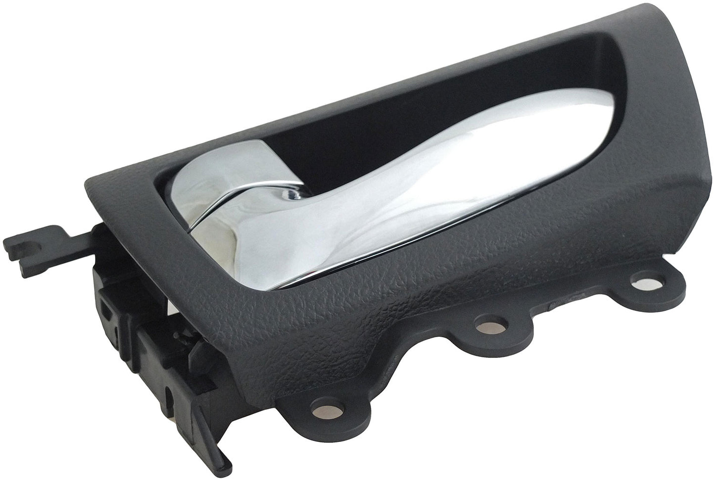 New Interior Door Handle Chrome Lever Rear Left Black Housing - Dorman 79874
