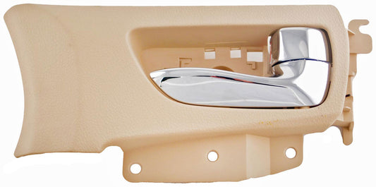 New Interior Door Handle Chrome Lever Front Right Beige Housing - Dorman 79875