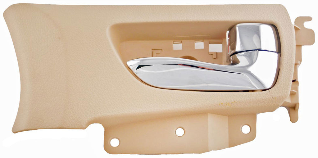 New Interior Door Handle Chrome Lever Front Right Beige Housing - Dorman 79875