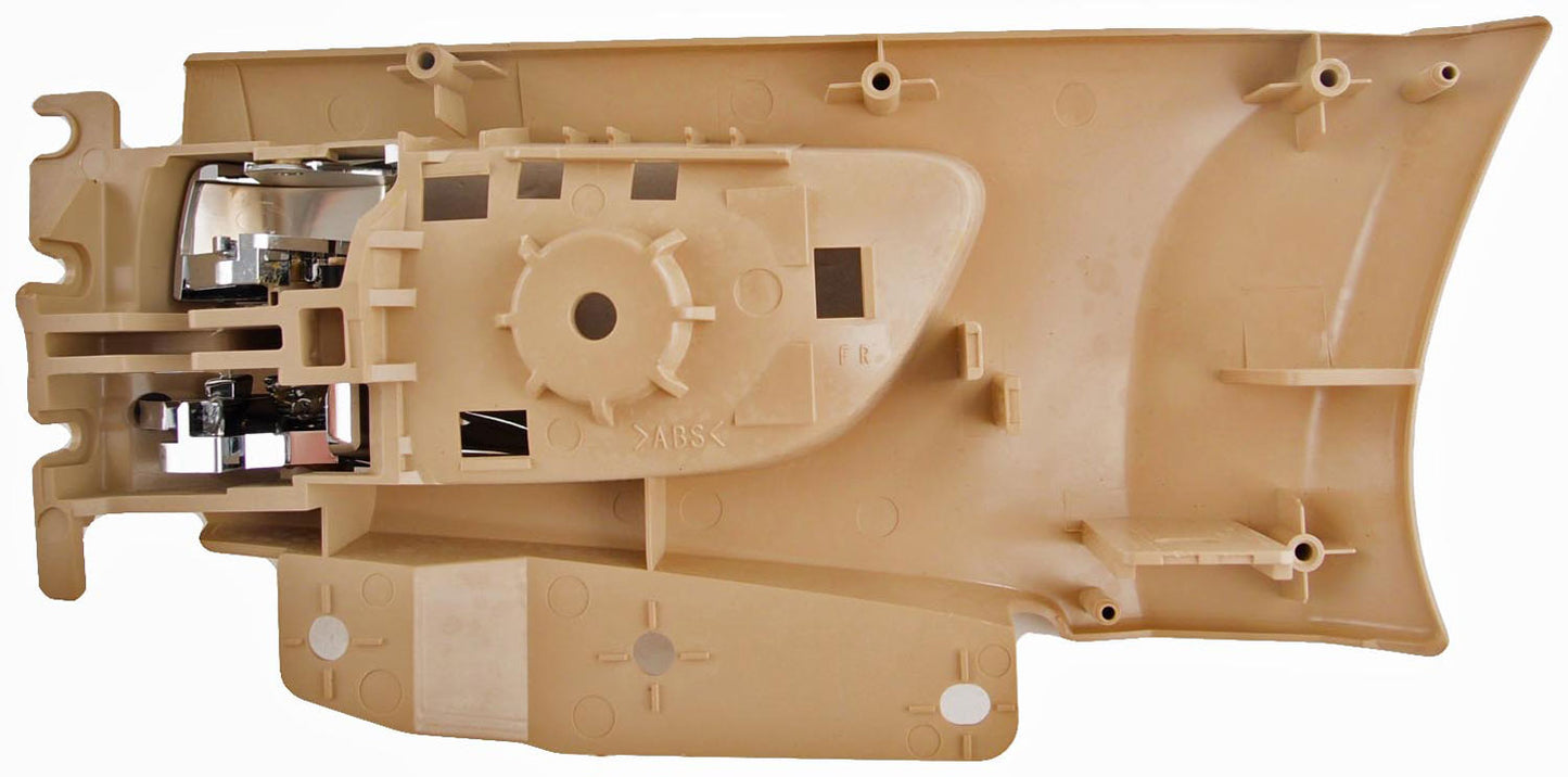 New Interior Door Handle Chrome Lever Front Right Beige Housing - Dorman 79875