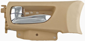 New Interior Door Handle Chrome Lever Right Rear Beige Housing - Dorman 79876