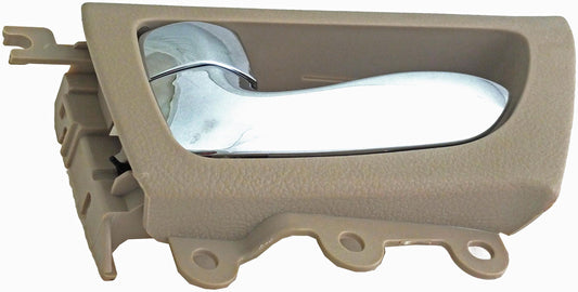 New Interior Door Handle Chrome Lever Rear Left Beige Housing - Dorman 79878
