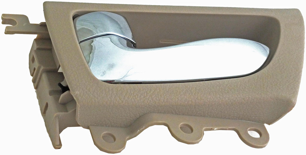 New Interior Door Handle Chrome Lever Rear Left Beige Housing - Dorman 79878
