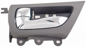 New Interior Door Handle Chrome Lever Rear Left Gray Housing - Dorman 79882
