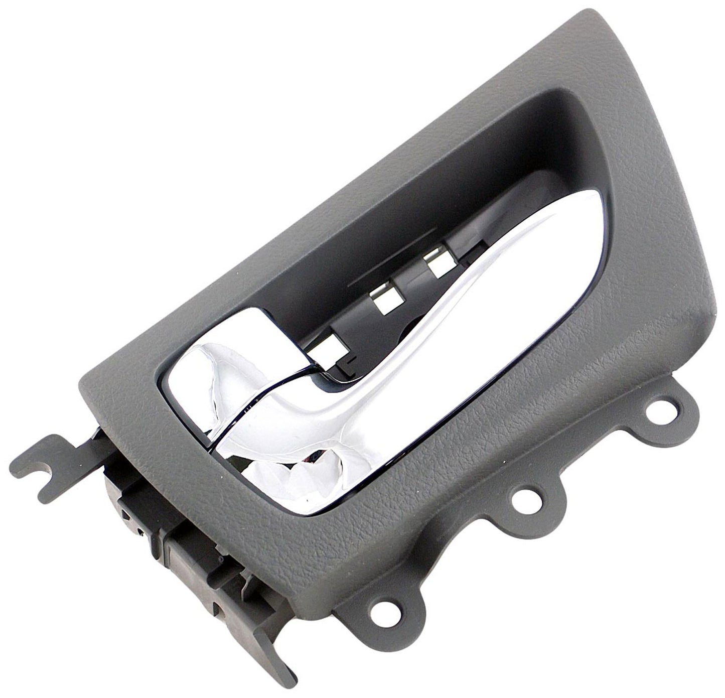 New Interior Door Handle Chrome Lever Rear Left Gray Housing - Dorman 79882